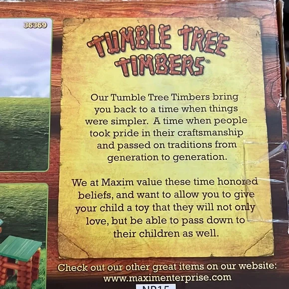 Tumble Tree Timbers Real Wood Interlocking Building Logs Set 162 pieces - Picture 7 of 7